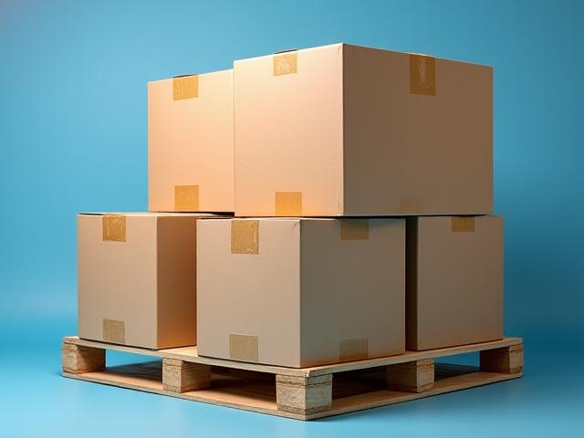 Neatly organized pallets ready for shipment
